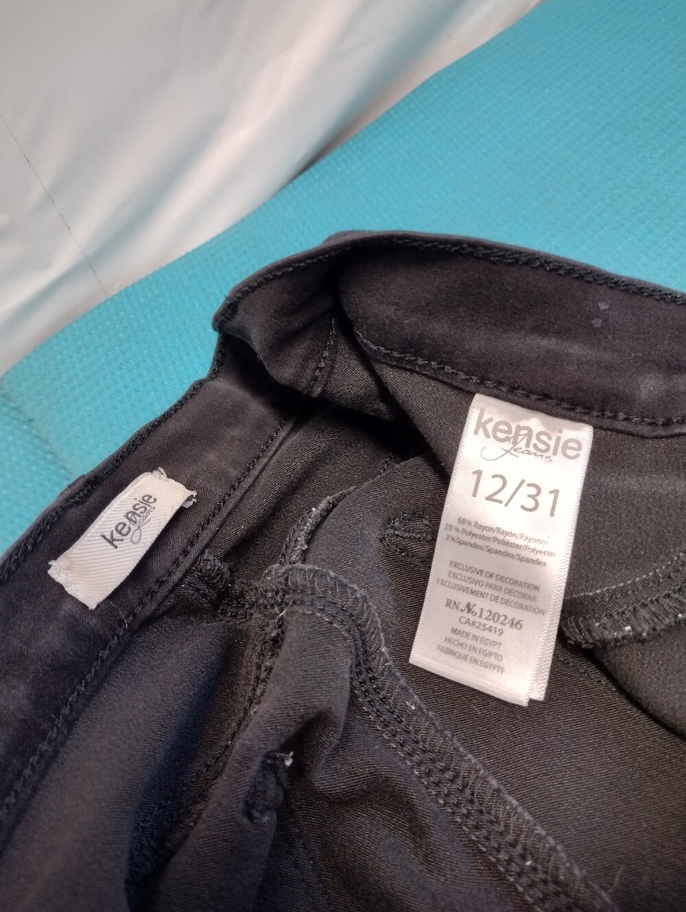 Kensie Black Stretchy Jegging Skinny Jeans High Rise 12 /31 - Picture 6 of 8
